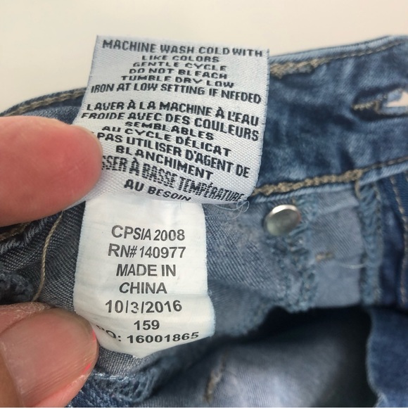 Hudson Distressed Skinny Jeans Girls Size 10 - Picture 5 of 9